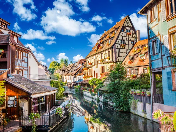 Colmar canal with flowers